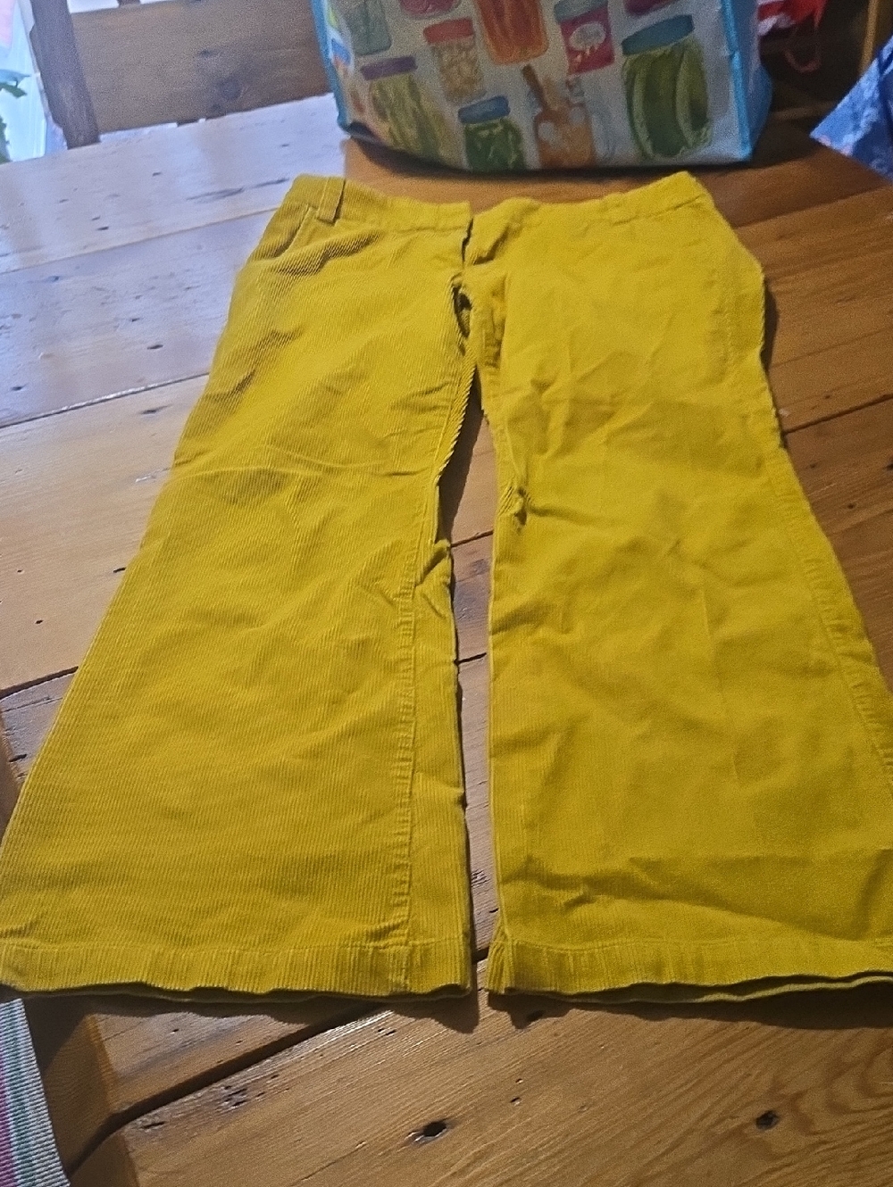 J. Crew Bright Yellow Corduroy Pants Sz 8